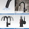 Kibi Circular Single Handle High-Arc Bathroom Sink Faucet C-KBF1021MB-KPW100MB - alternate 2